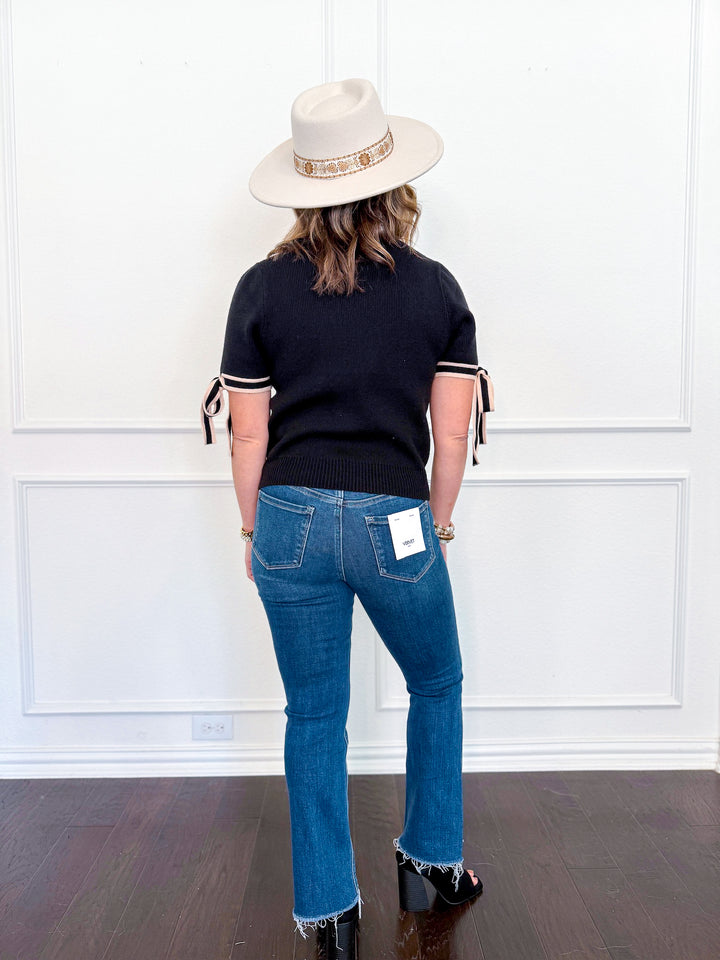 Vervet High Rise Raw Step Hem Kick Flare