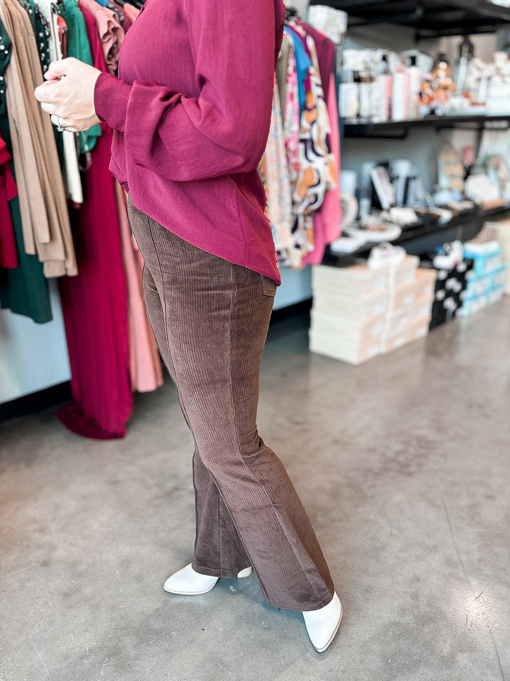 Carson Corduroy Flared Pant