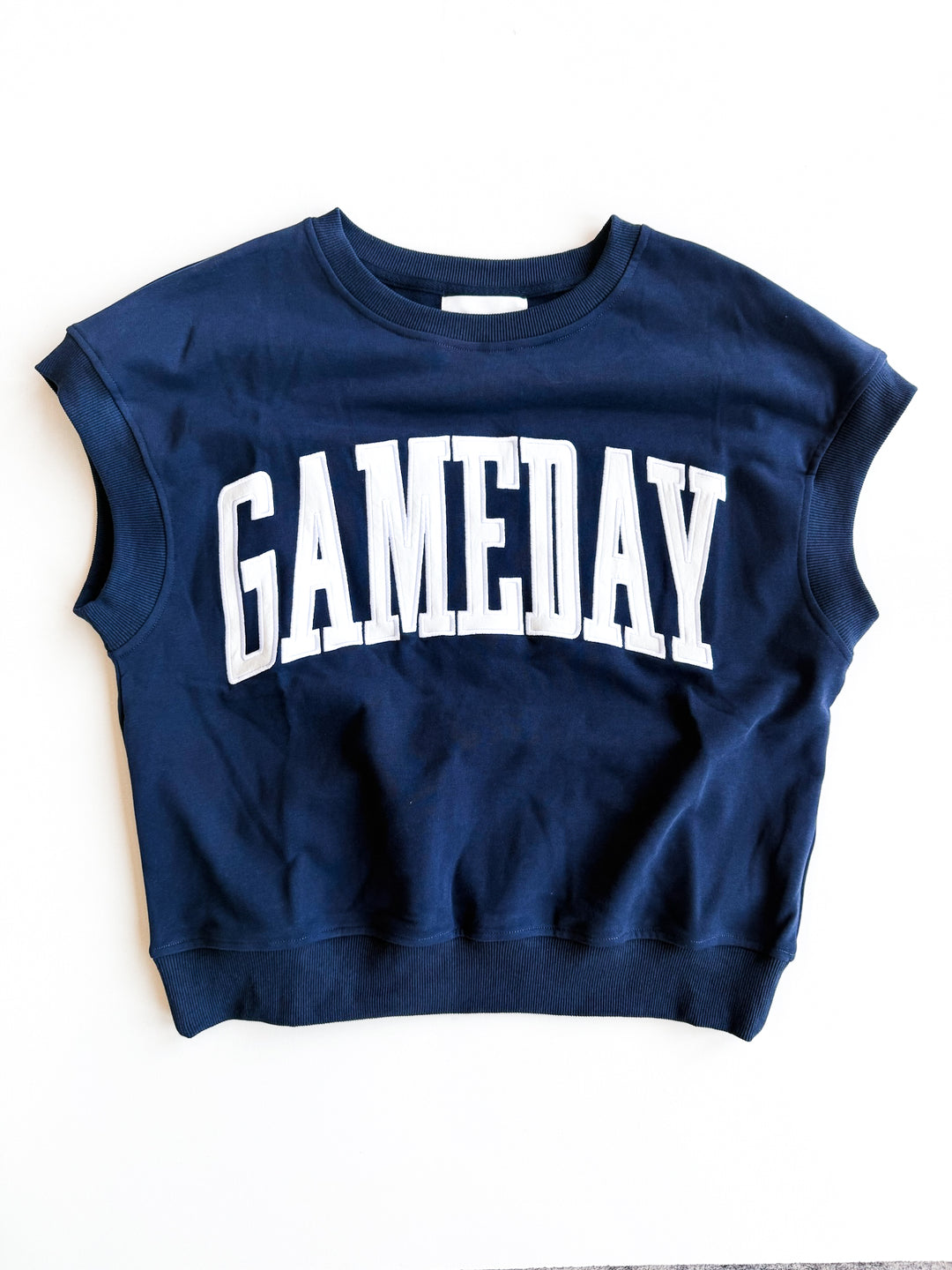 Varsity Vibes Short Sleeve Sweatshirt