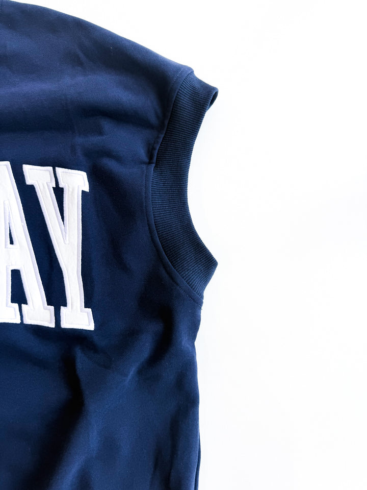 Varsity Vibes Short Sleeve Sweatshirt