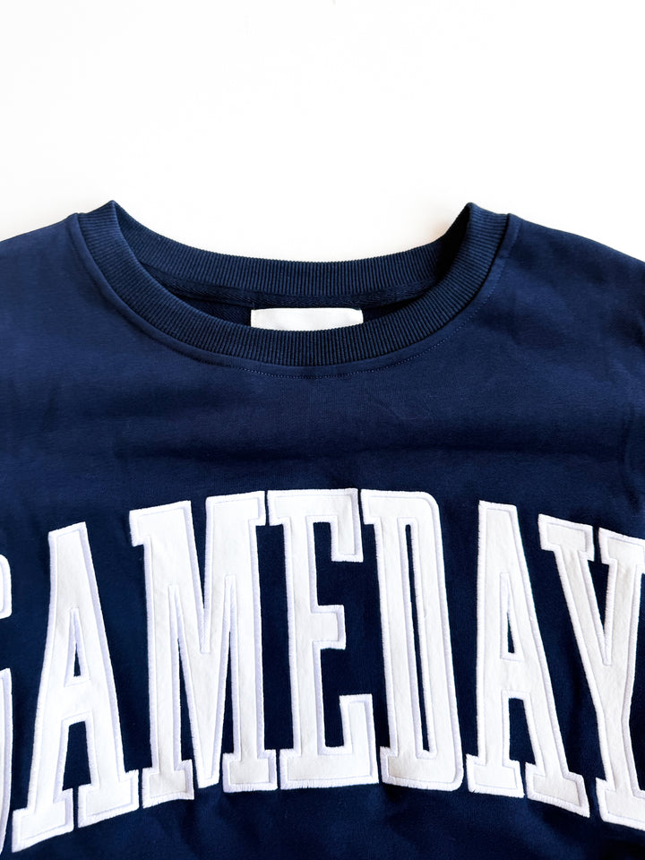 Varsity Vibes Short Sleeve Sweatshirt
