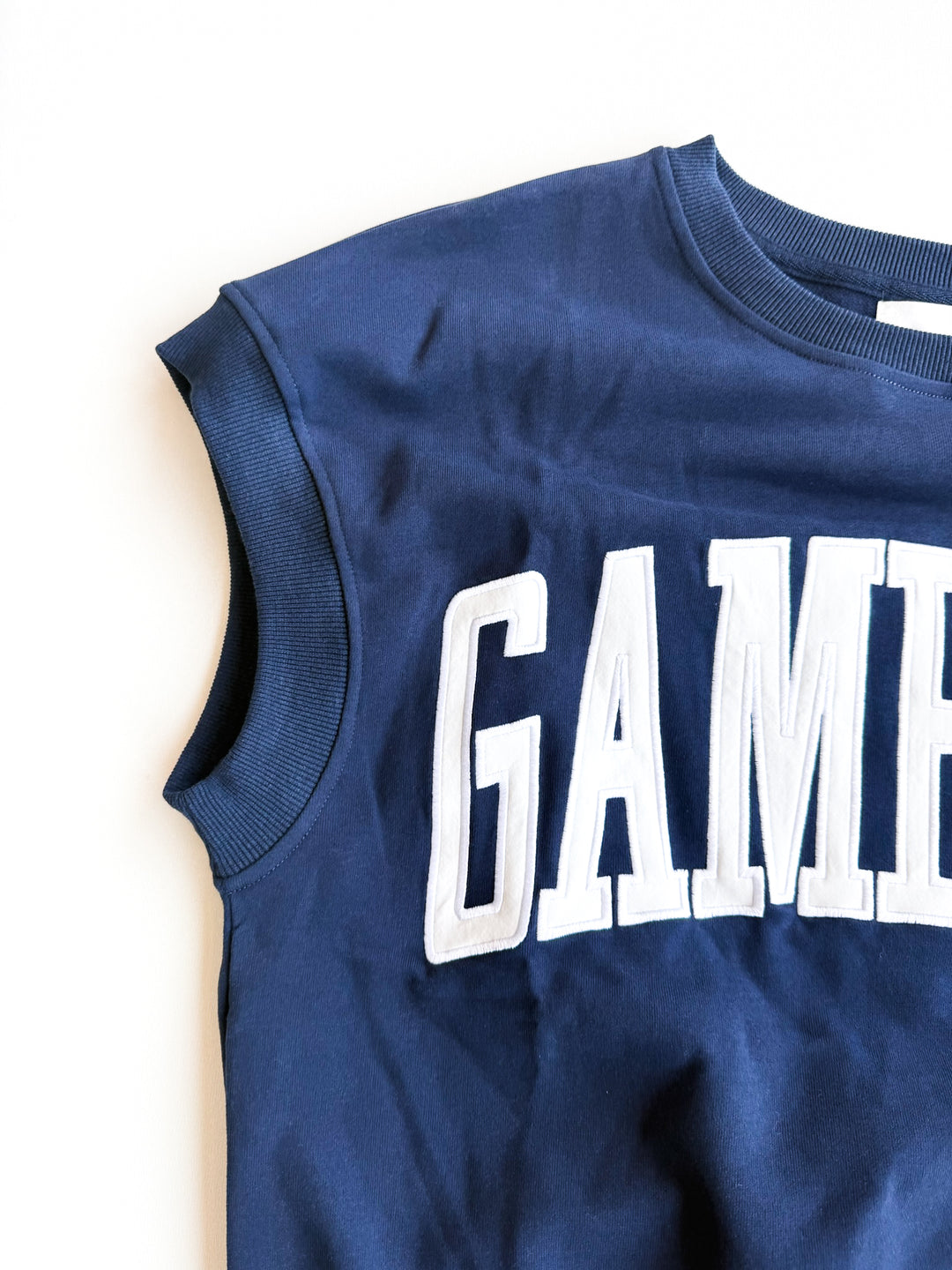 Varsity Vibes Short Sleeve Sweatshirt