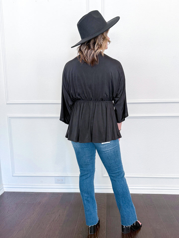 Moonlight Drape Elastic Waist Top