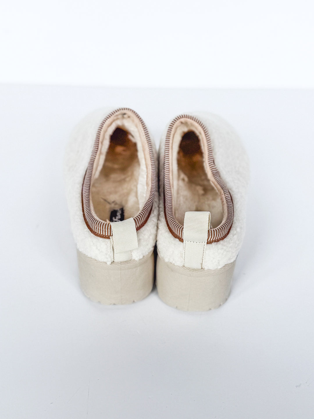 Solid Fleece Platform Slip On