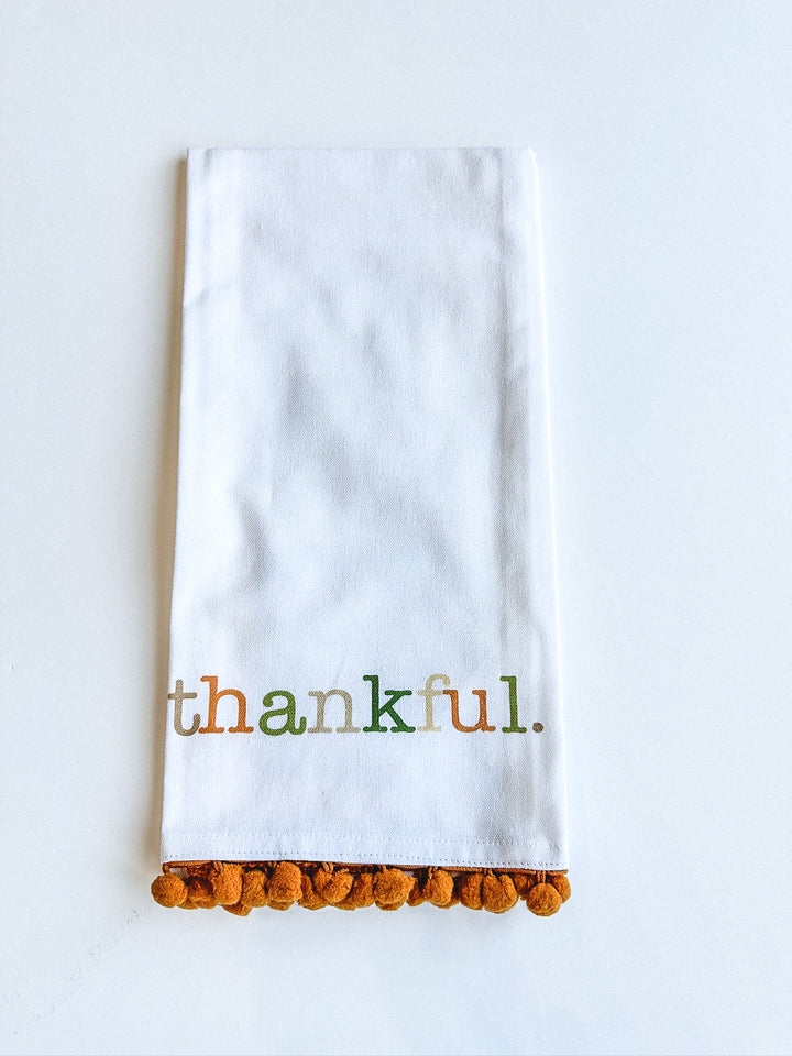 Thankful Pom Hand Towel