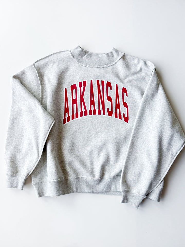 Arkansas Reversible Mock Neck