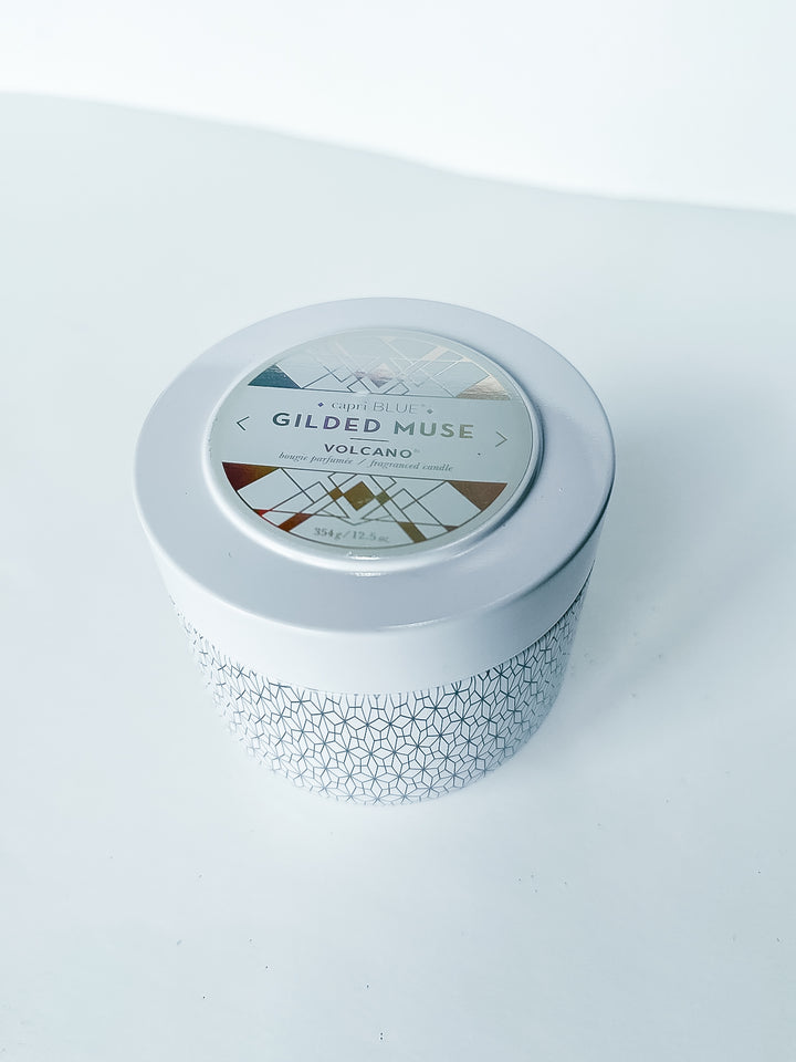 Capri Blue Gilded Tin