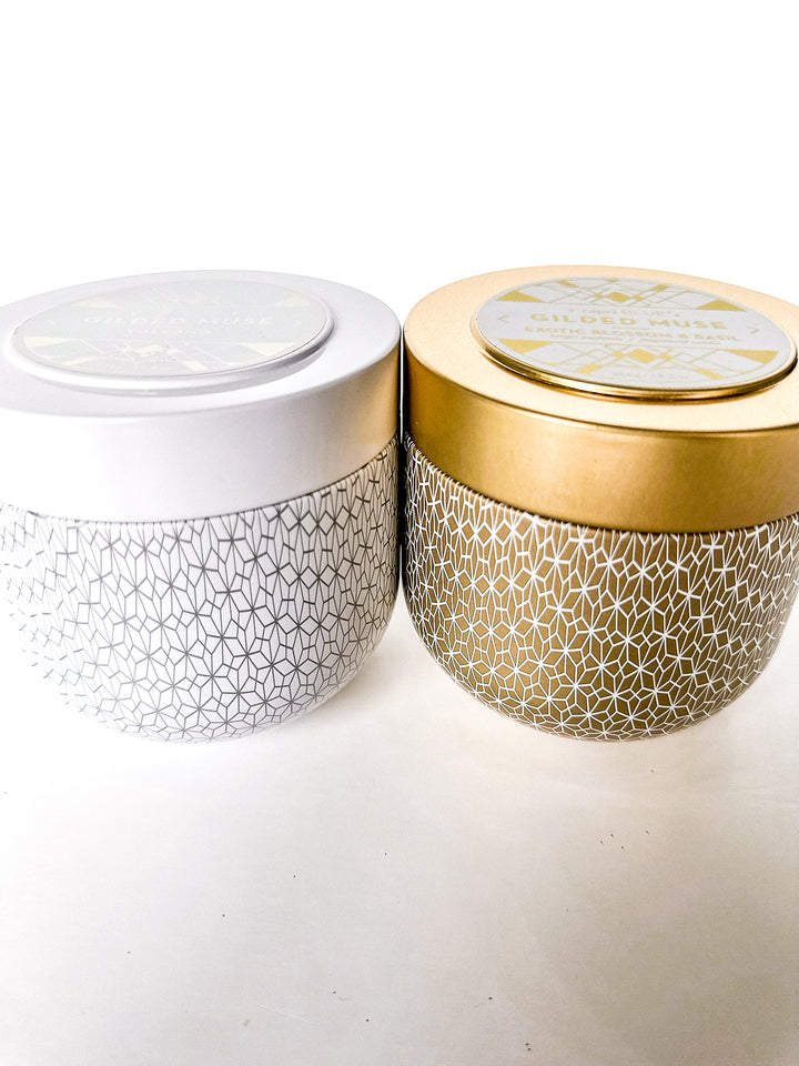 Capri Blue Gilded Tin