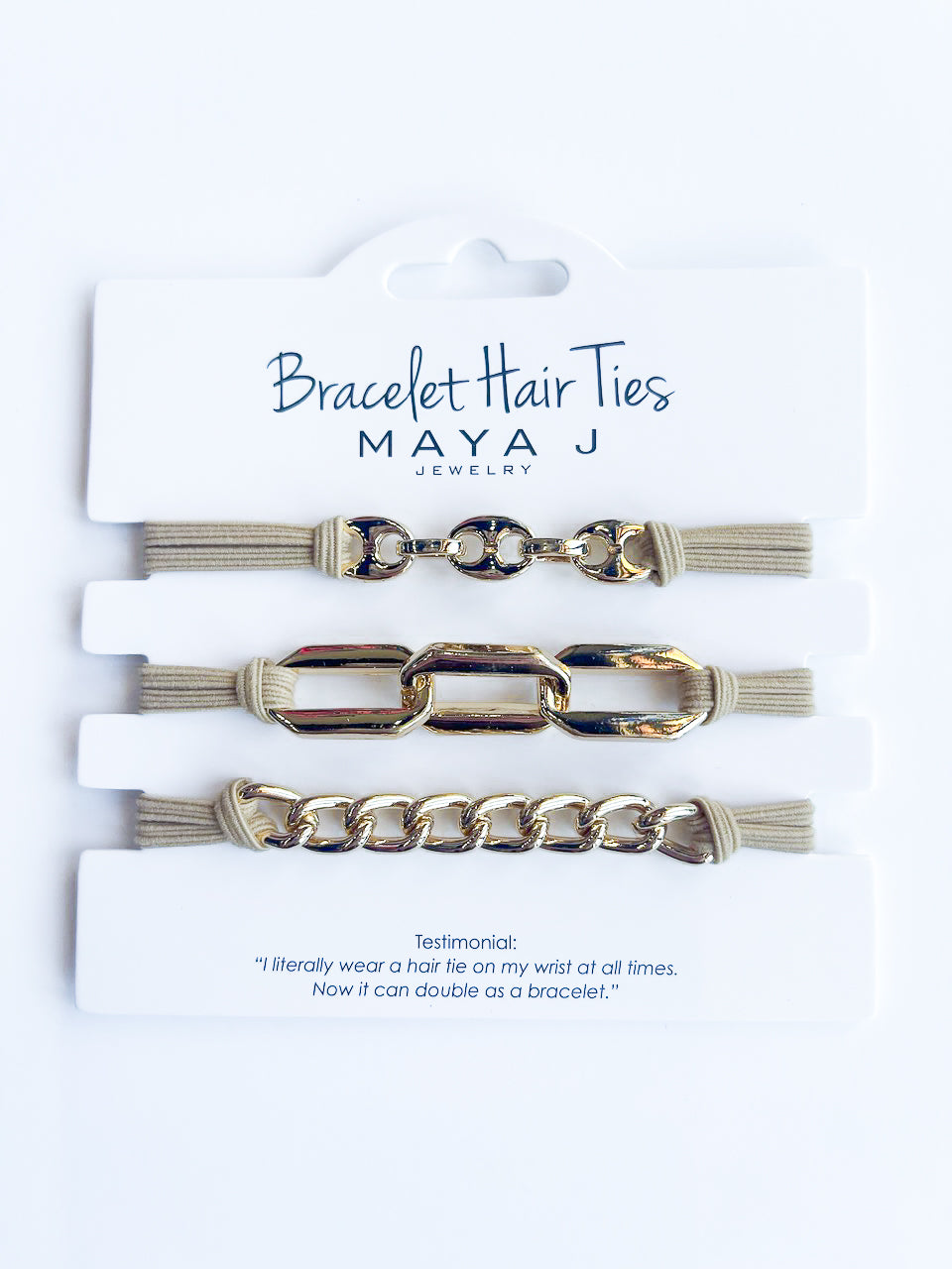 Bracelet Hair Ties - Set of 3