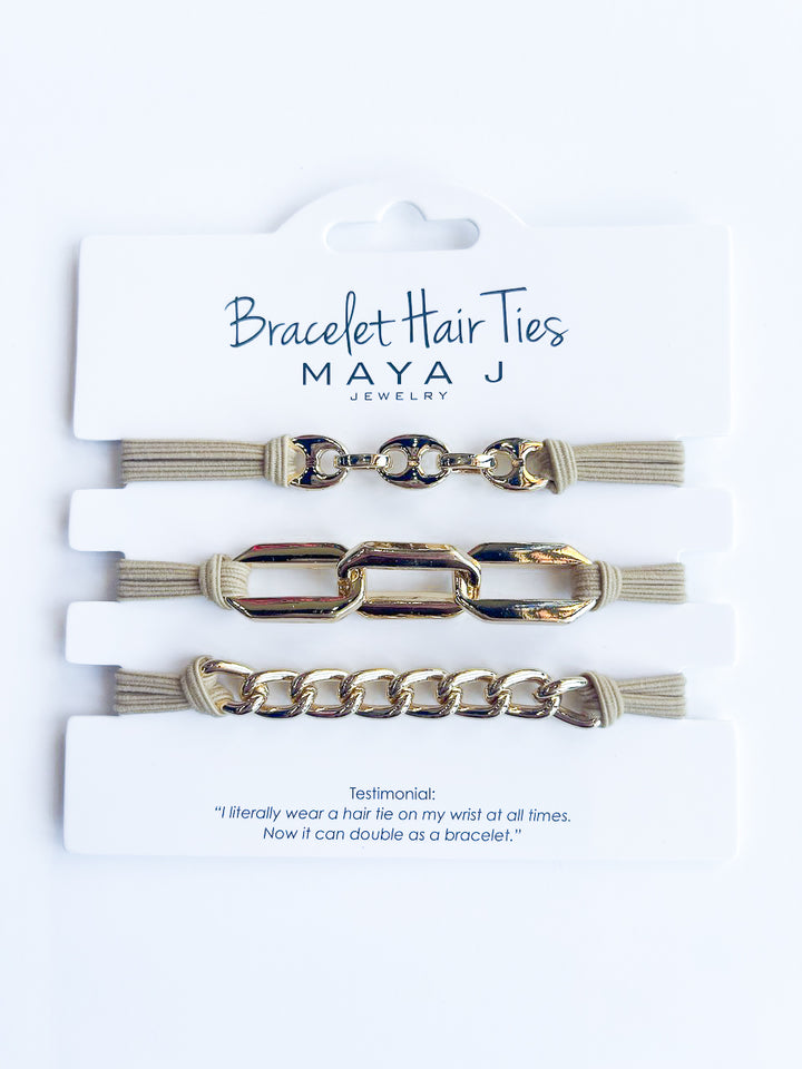 Bracelet Hair Ties - Set of 3