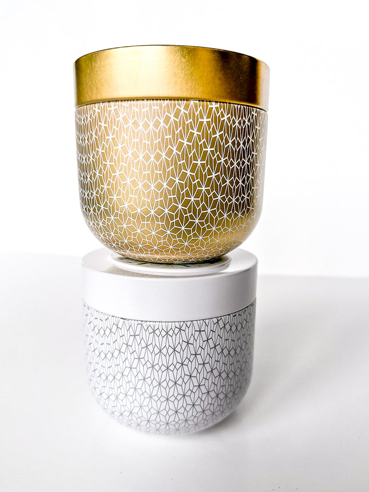 Capri Blue Gilded Tin