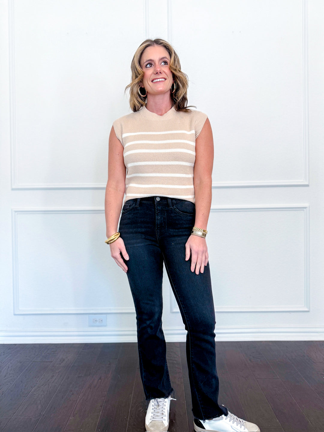 Vervet High Rise Raw Hem Ankle Bootcut