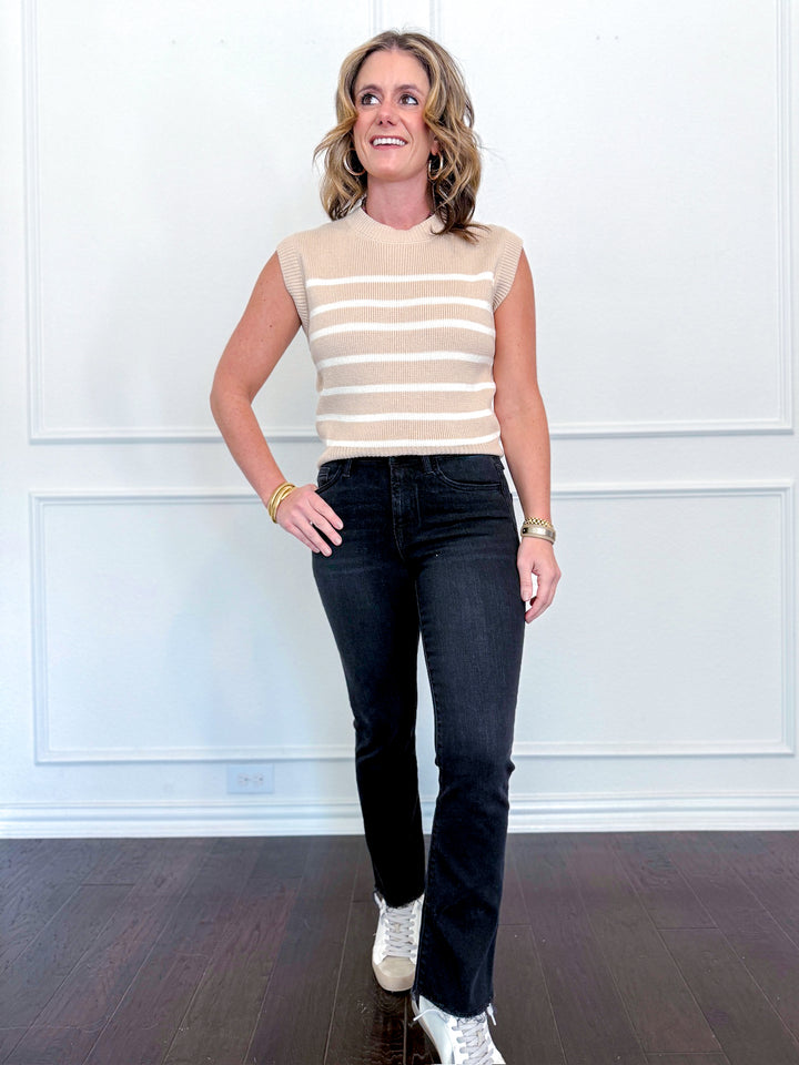 Vervet High Rise Raw Hem Ankle Bootcut