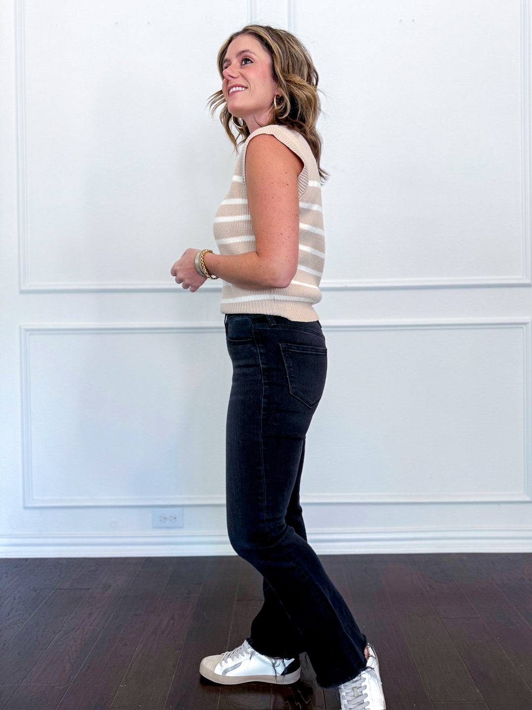 Vervet High Rise Raw Hem Ankle Bootcut