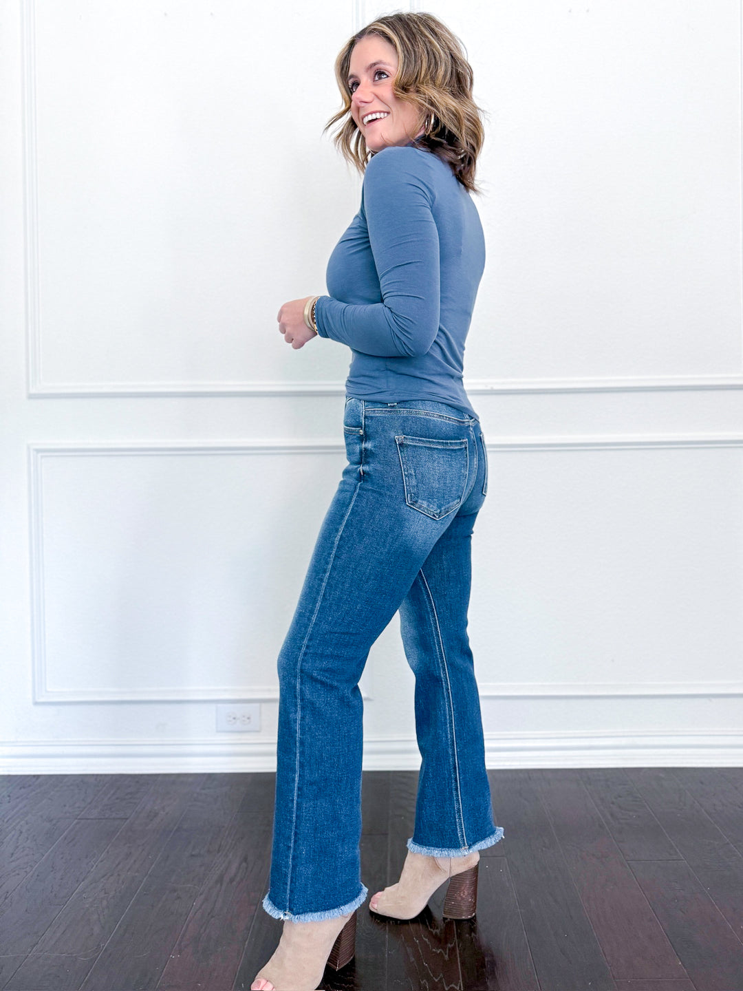 J21 Eleven High Rise Crop Straight Jeans