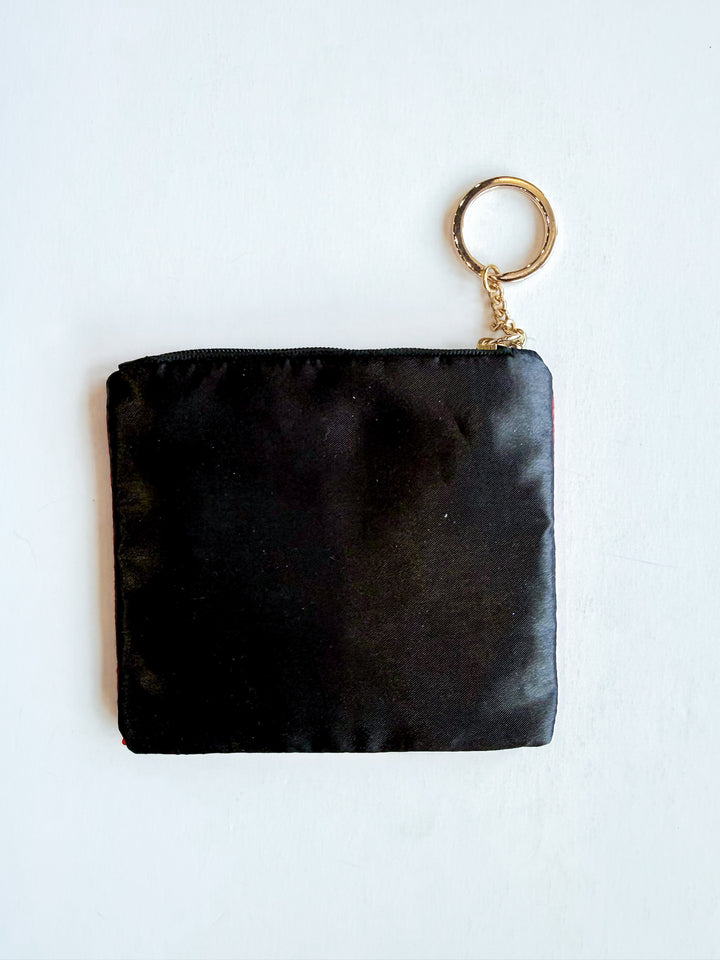 Classy Until Kickoff Beaded Coin Purse