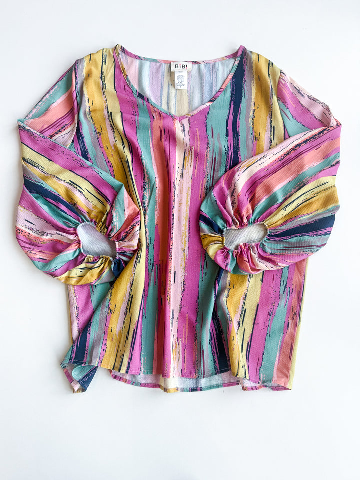 Drape the Day in Color Blouse