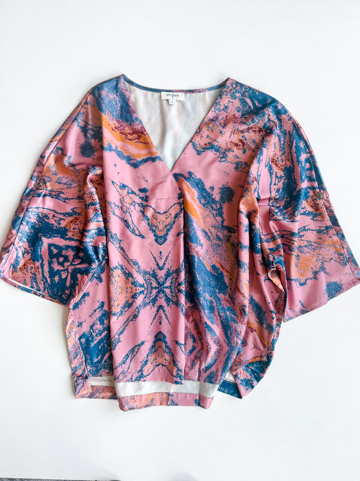 Sunset Charm Tunic Blouse