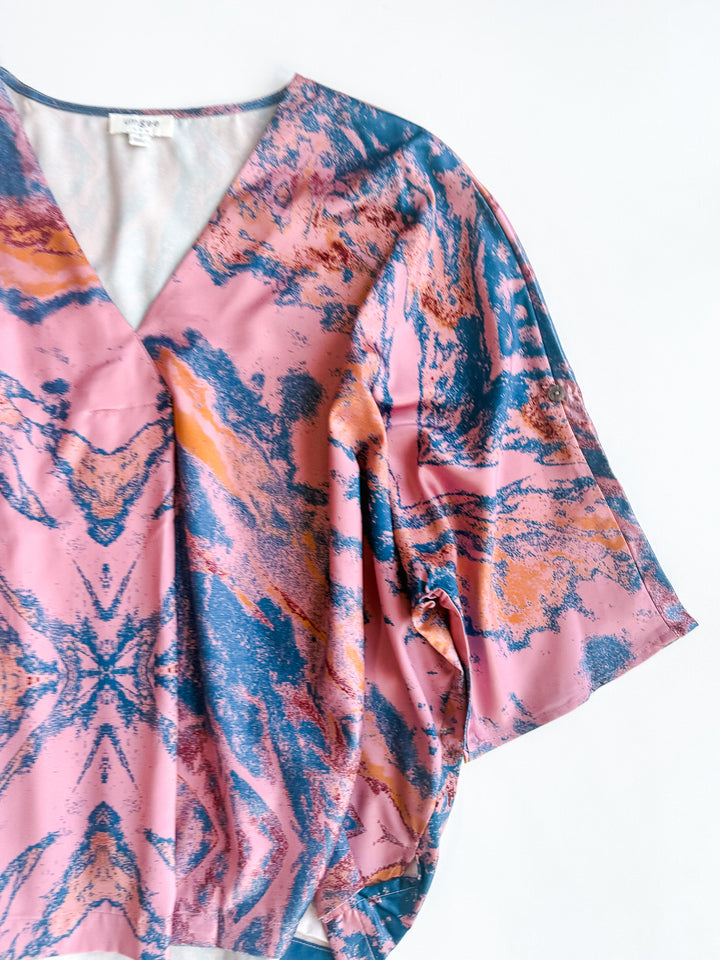 Sunset Charm Tunic Blouse