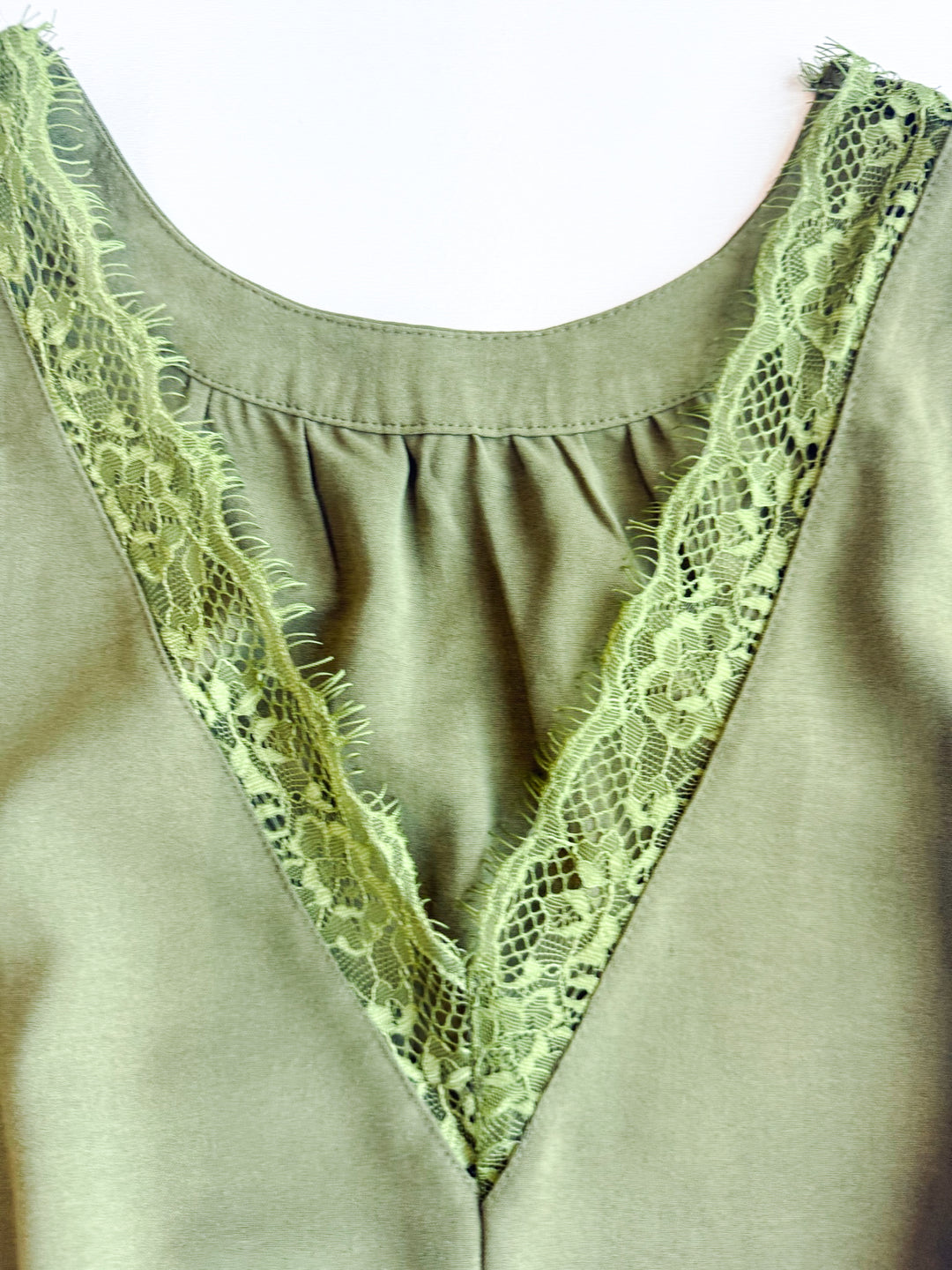 Layered in Lace V Neck Top