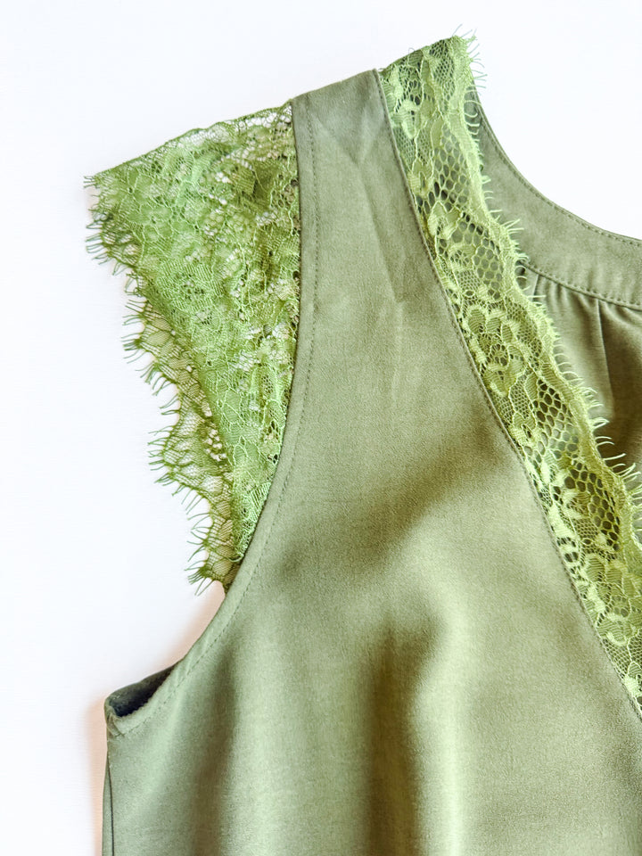 Layered in Lace V Neck Top