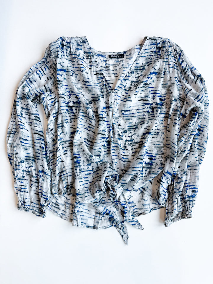 Modern Mirage Tie Front Blouse