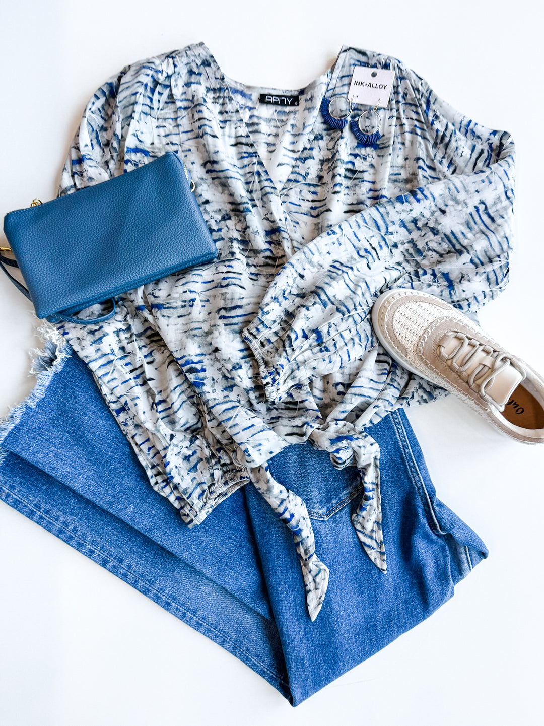 Modern Mirage Tie Front Blouse
