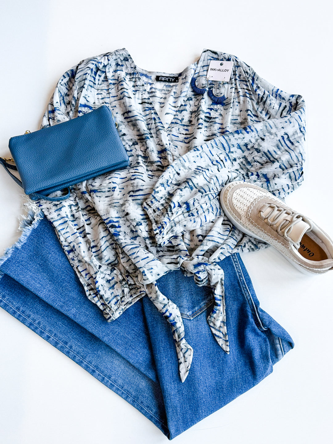 Modern Mirage Tie Front Blouse