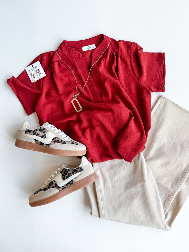Skylar Short Sleeve Woven