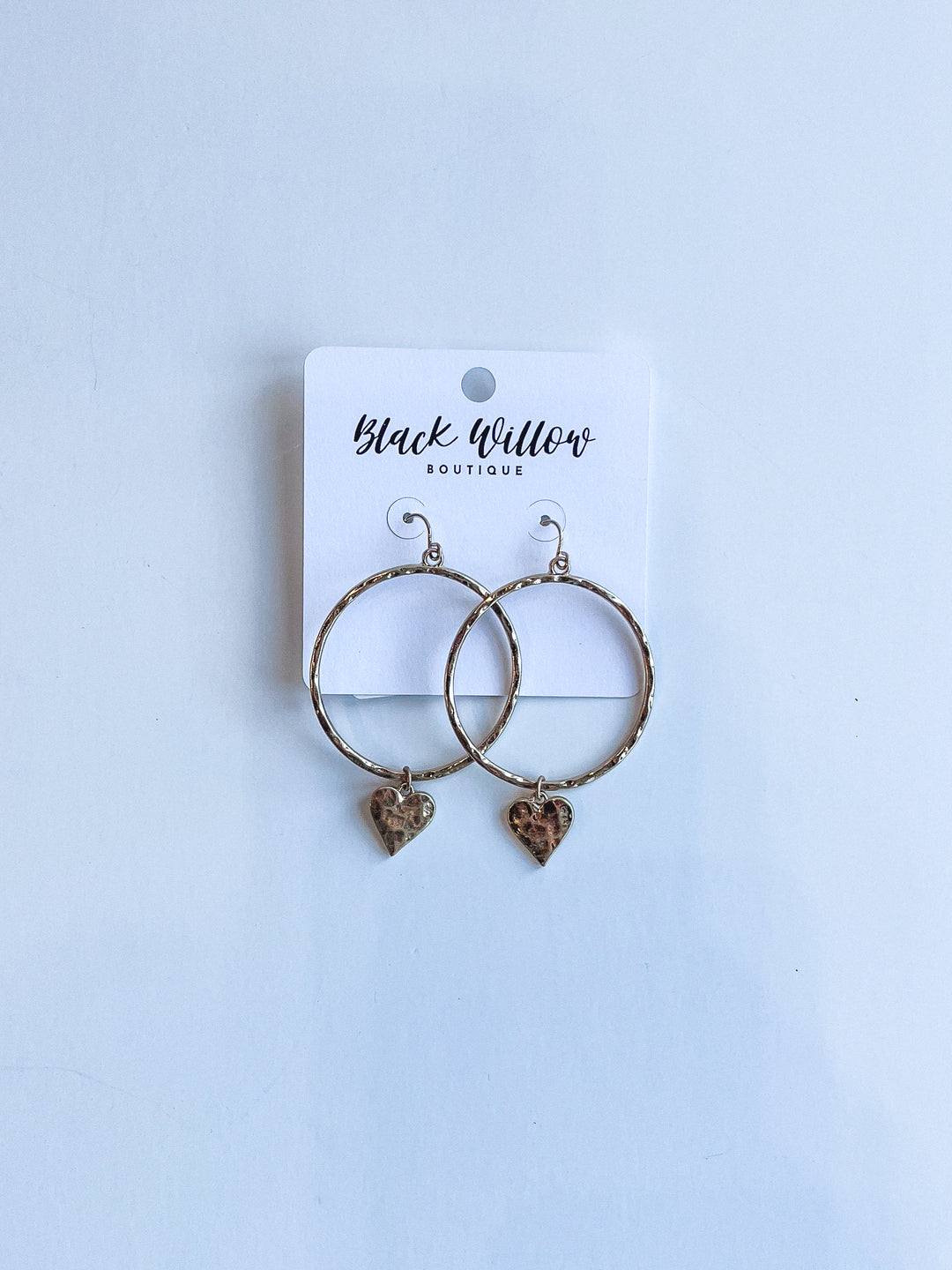Circle Drop with Heart Charm