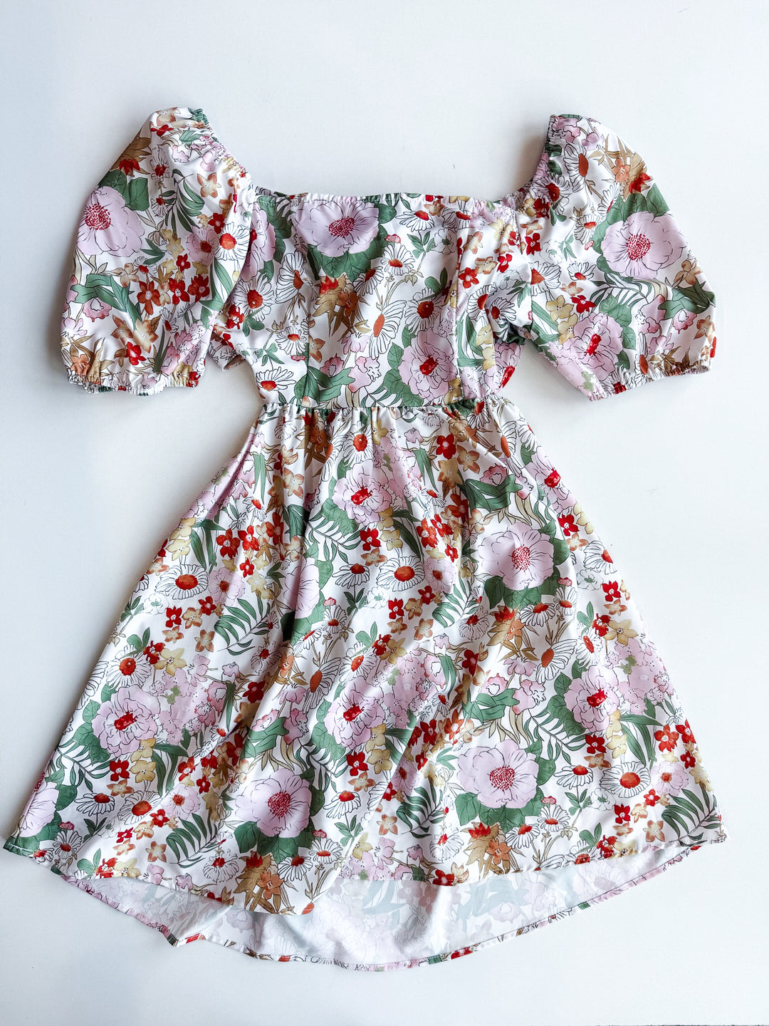 FINAL SALE - Fall Floral Tie Back Dress