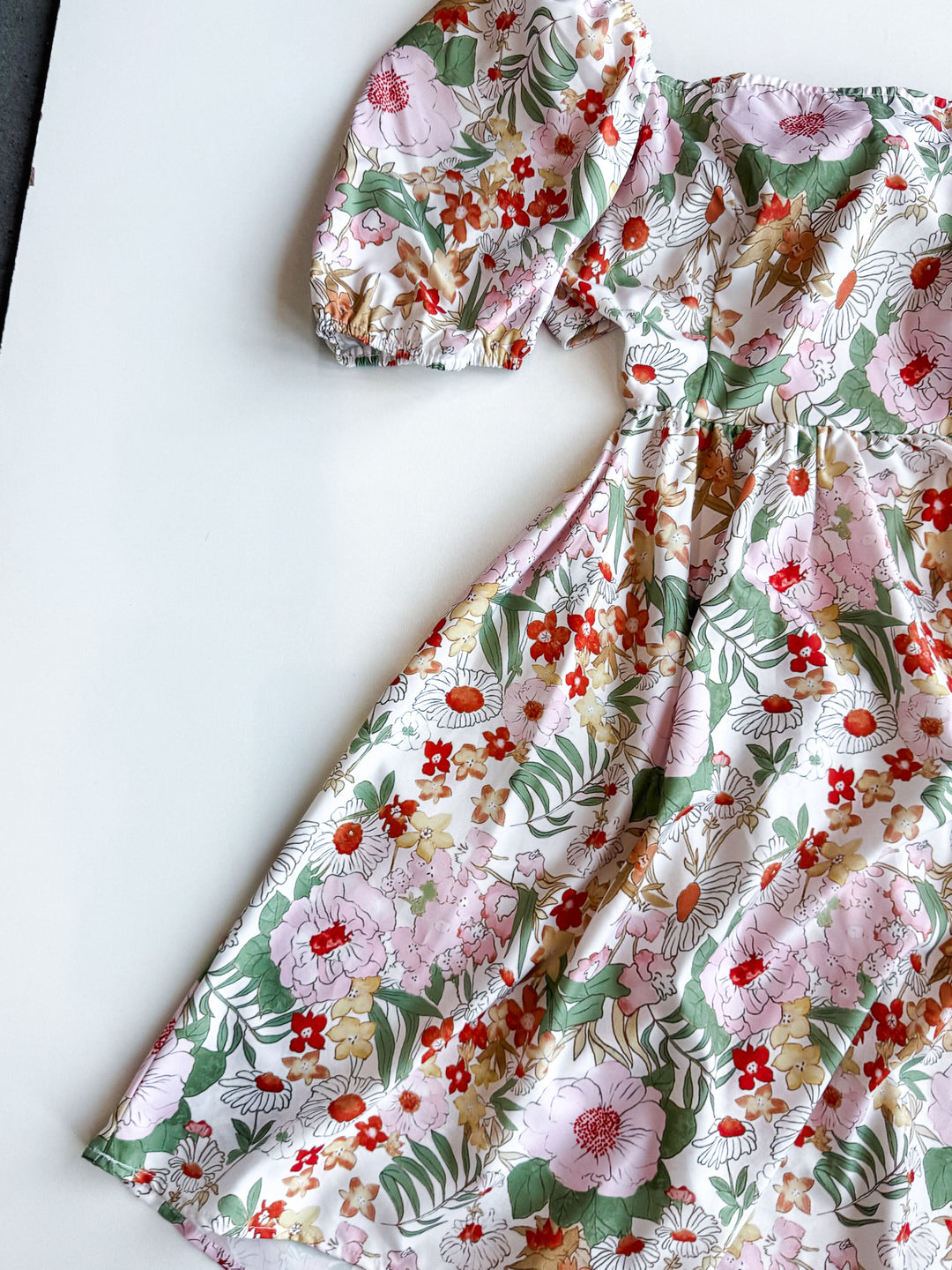 FINAL SALE - Fall Floral Tie Back Dress