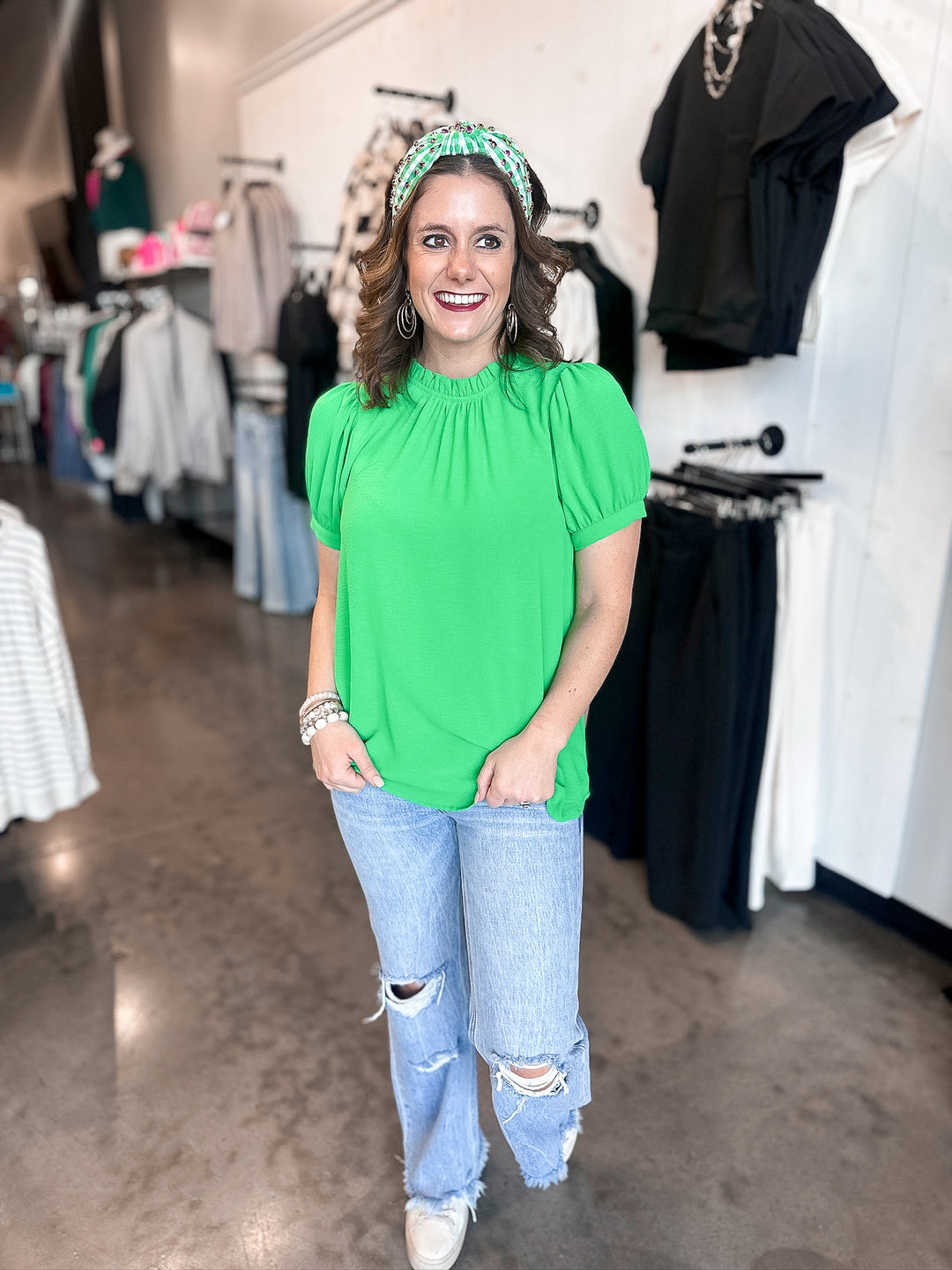Kelly Ruffle Detail Blouse