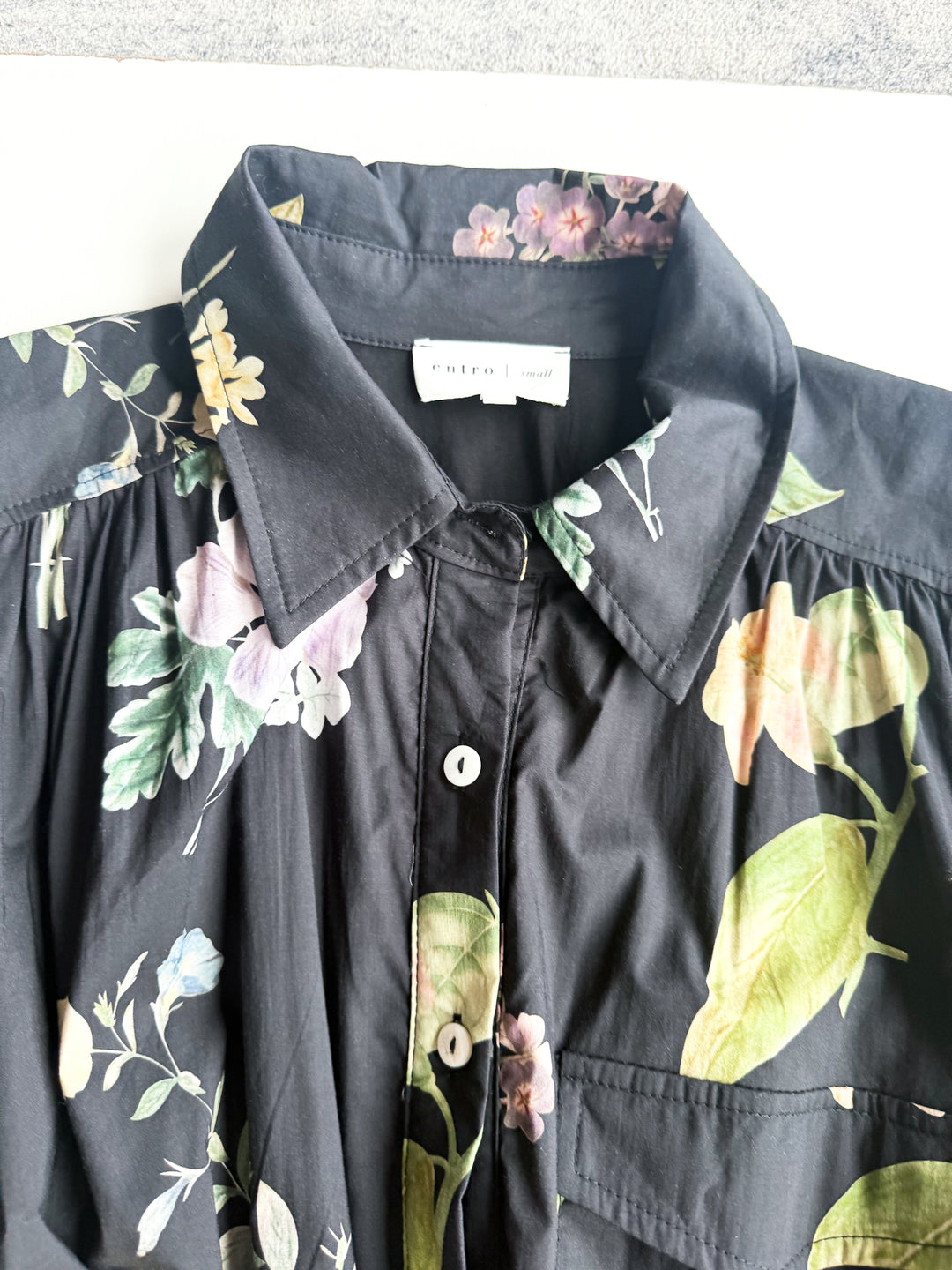 Evening Bloom Shirt Dress