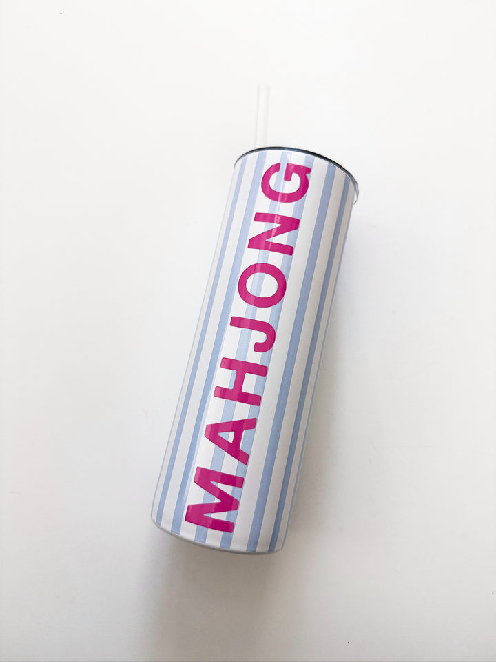Mahjong Skinny Tumbler