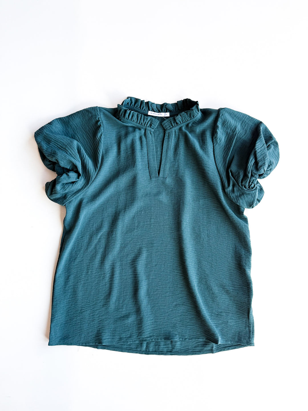 Whisper Ruffle V Neck