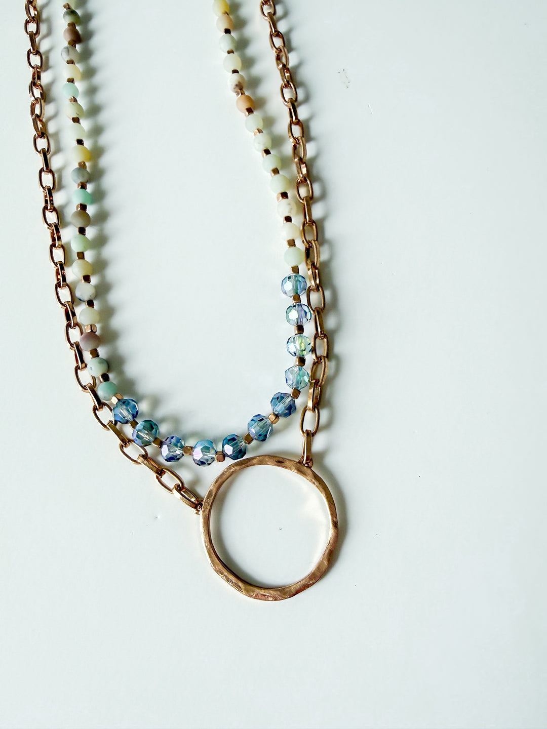 Sierra Beaded Double Strand with Open Circle