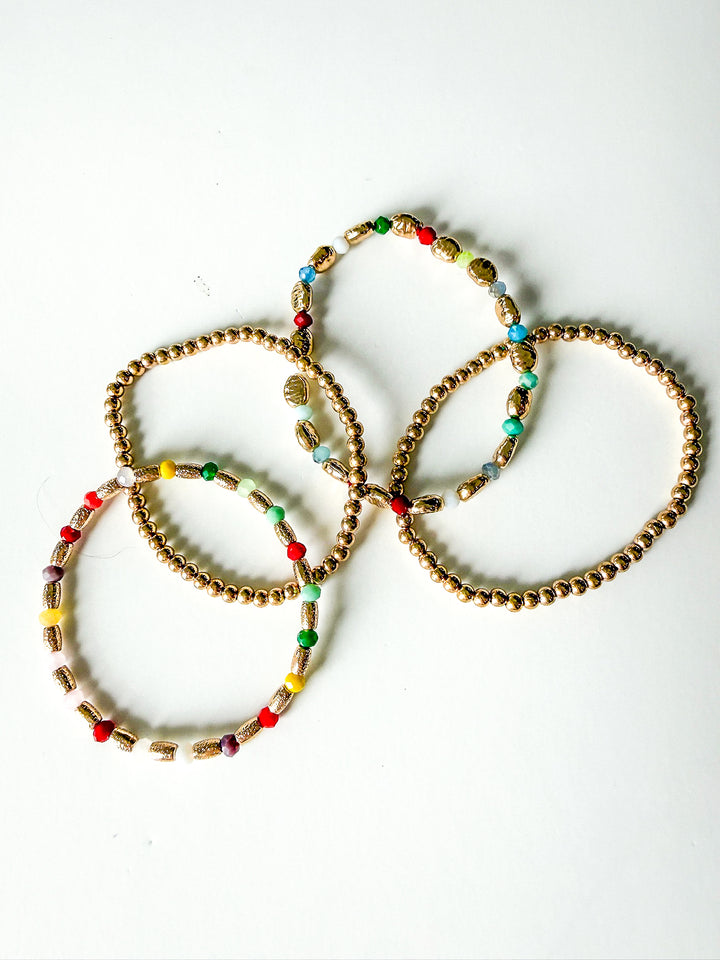 Nova Multicolor Beaded Bracelet Set