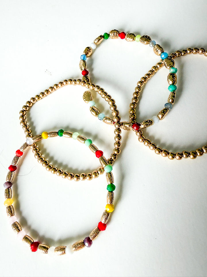 Nova Multicolor Beaded Bracelet Set