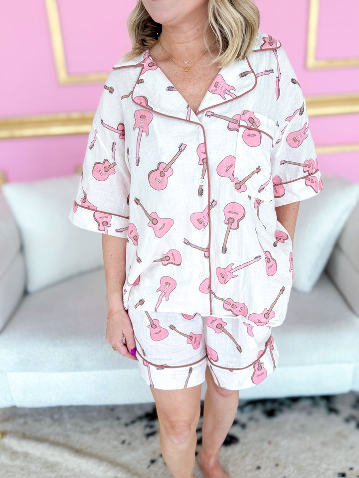 Guitars & Dreams Pajama Top