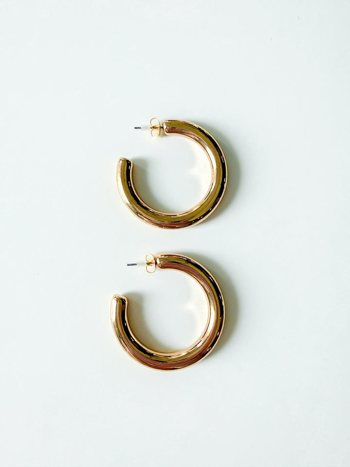 Radiance Statement Tube Hoop Earring