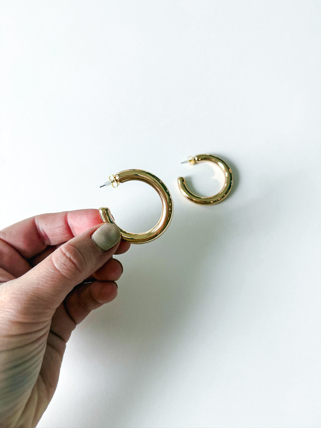 Radiance Statement Tube Hoop Earring