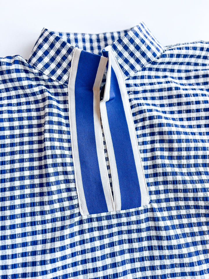 Driftwood Checked Top