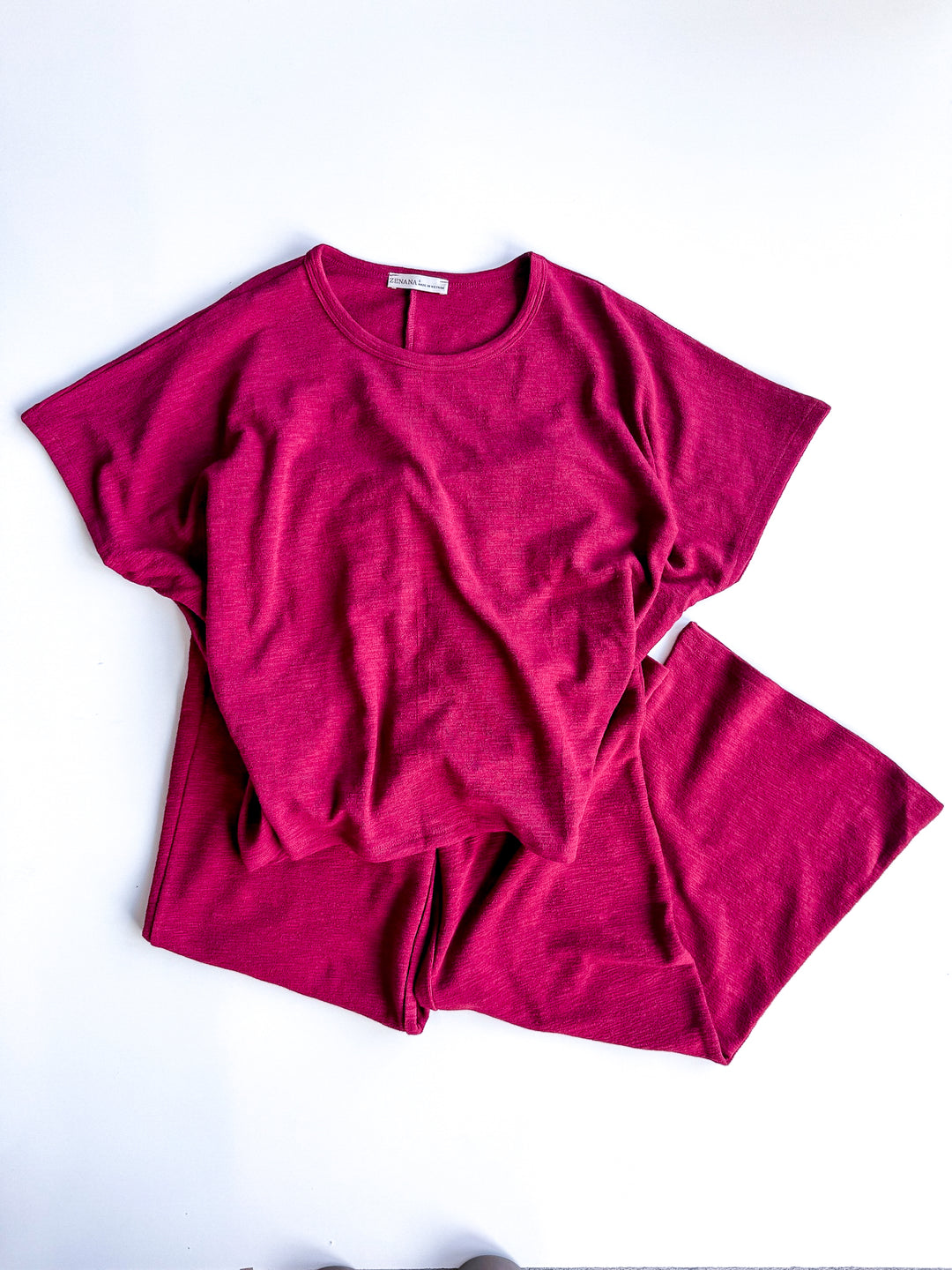 Modern Minimal Cotton Slub Pant Set