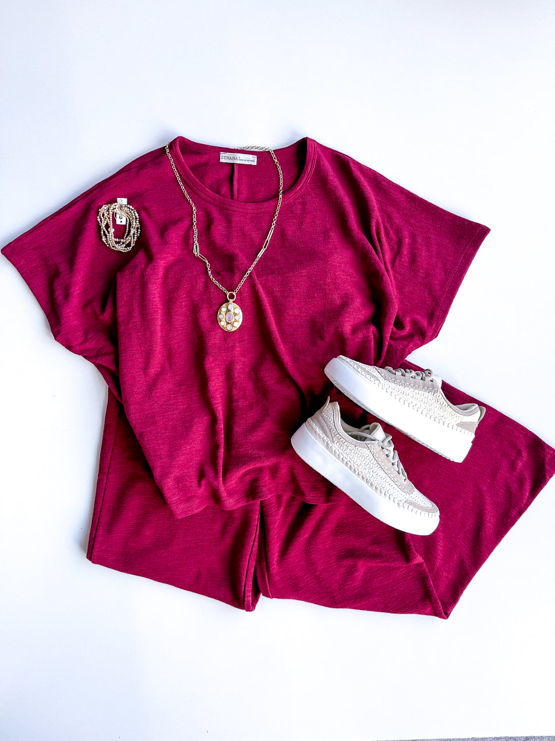 Modern Minimal Cotton Slub Pant Set