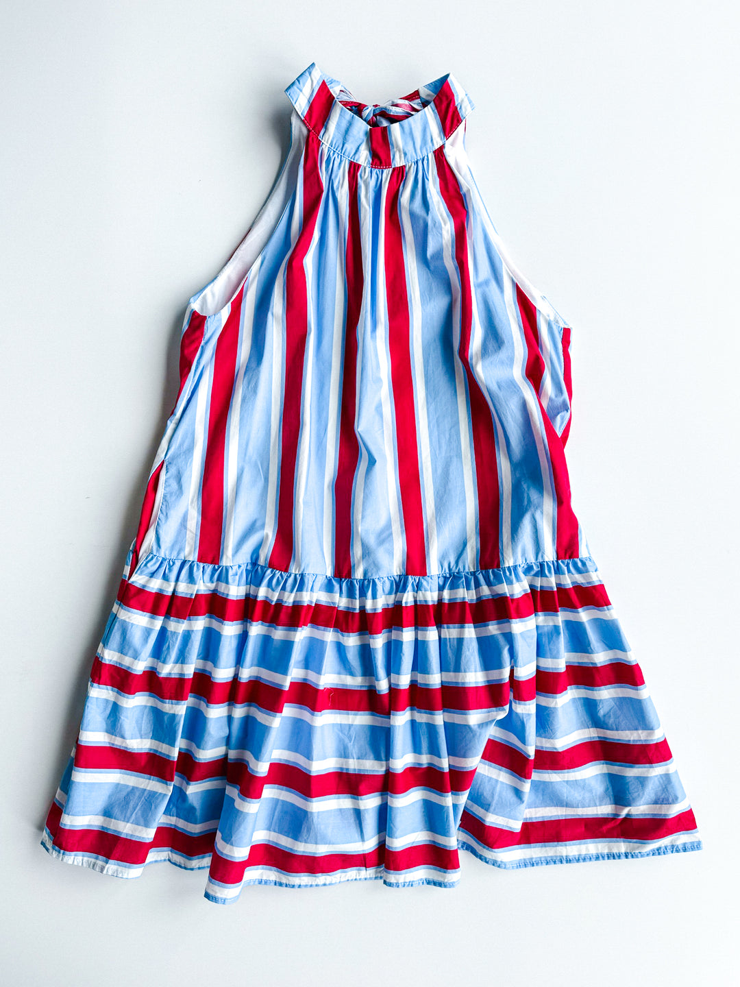 Blessings Of Summer Tie Neck Dress