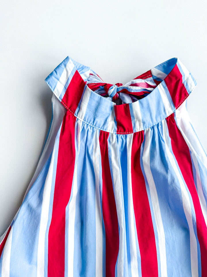 Blessings Of Summer Tie Neck Dress