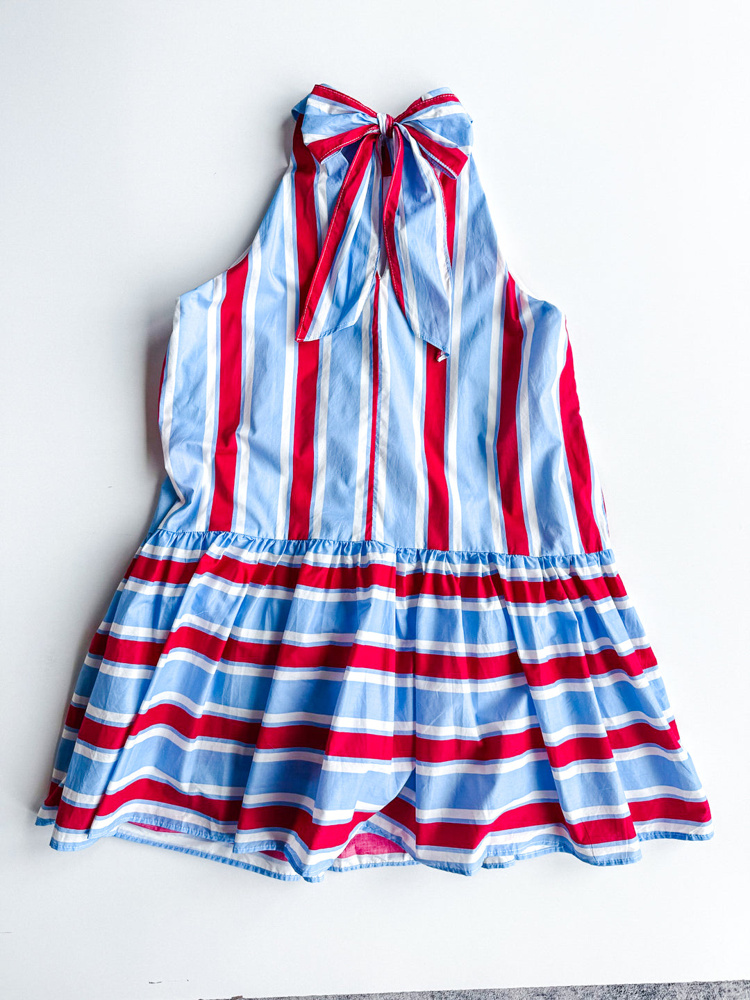 Blessings Of Summer Tie Neck Dress
