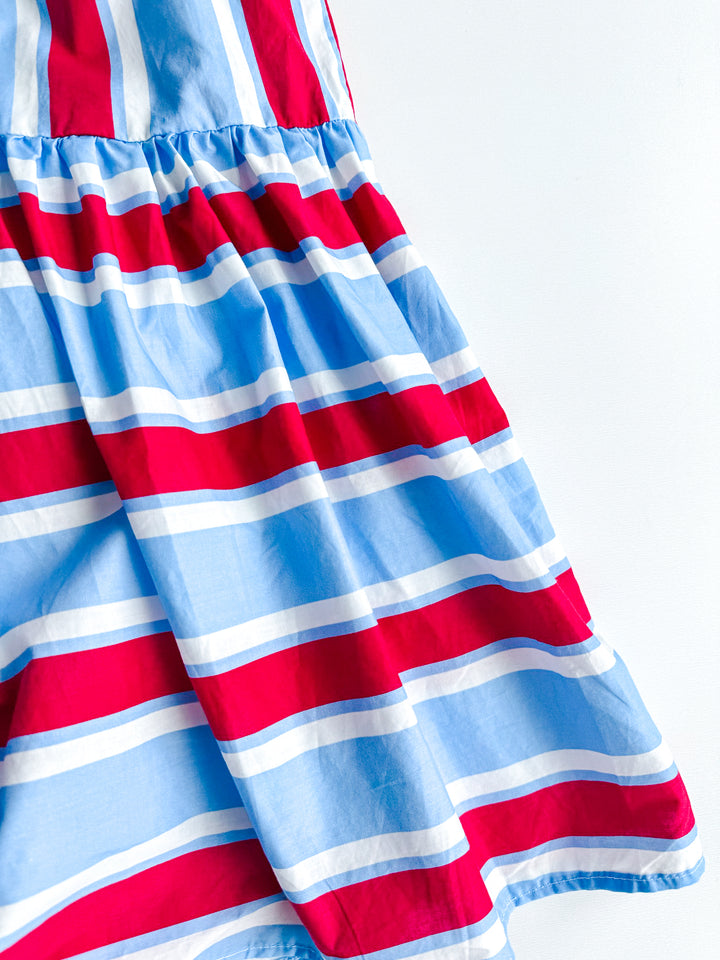 Blessings Of Summer Tie Neck Dress