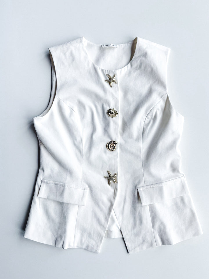Detailed Summer Structured Blouse